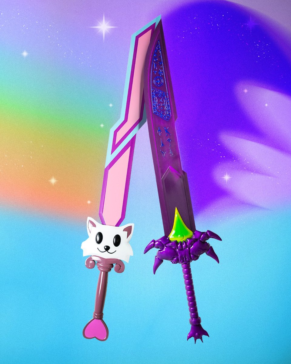 RealFireNSteel's tweet image. THEY&apos;RE BACK! The True Night&apos;s Edge and Meowmere from Terraria are now available again for a limited time! Get yours today! #terraria #meowmere #truenightsedge #gaming #relogic @terraria_logic