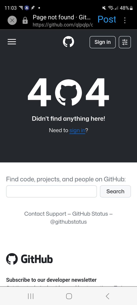 tad303's tweet image. Apk I had to go github. 
The link on Google playstore gives me a 404 error I&apos;m assuming because I&apos;m android 13