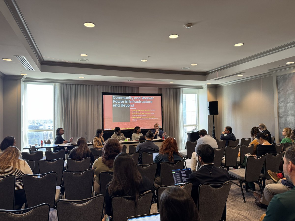 ILEPI Economist Frank Manzo IV presented at EARNCon in New Orleans on the panel “Community and Worker Power in Infrastructure and Beyond,” where he discussed ILEPI's research on how pre-apprenticeship programs are working as intended in Illinois and transforming lives.
