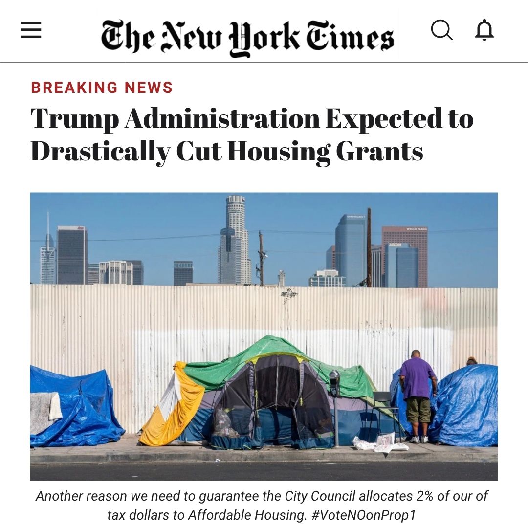 GNOHA's tweet image. Our homes and futures are on the line. The Trump administration plans deep housing cuts—proof we can’t wait for others to save us. City Council must protect our communities with guaranteed funding for our Housing Trust Fund. Vote NO on Prop 1 &amp;amp; sign today!

#PutHousingFirst