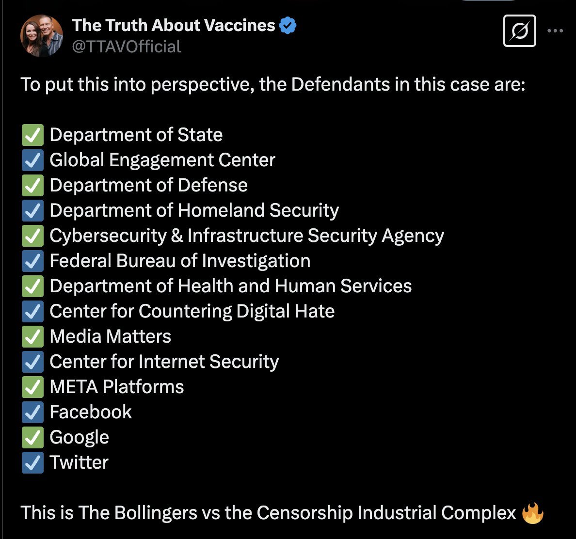 The Truth About Vaccines tweet media