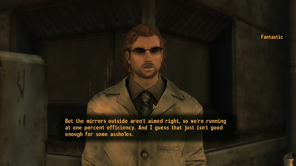 MattekThorn's tweet image. New Vegas&apos;s writing is just generational man no one did it like this again till ZAUM