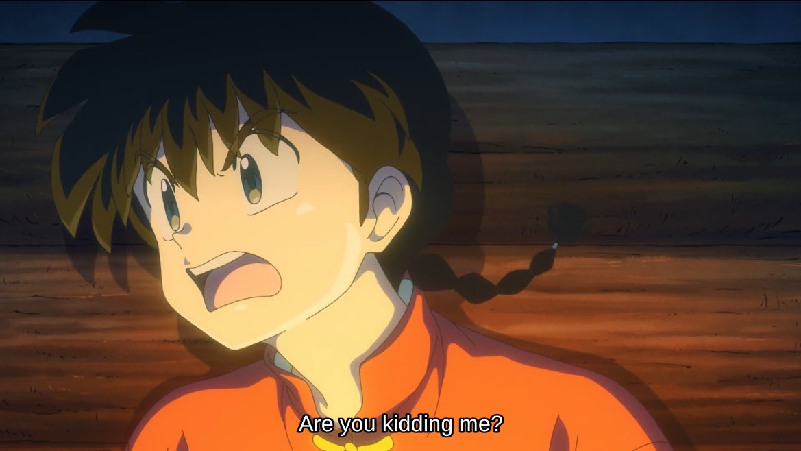 YapapaMirage's tweet image. Akane relieved that Ranma isn’t going to give up! #ranma