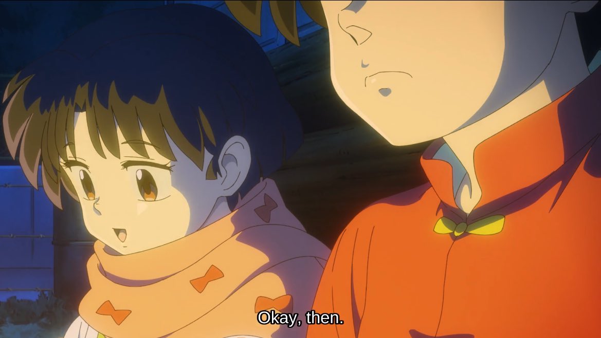 YapapaMirage's tweet image. Akane relieved that Ranma isn’t going to give up! #ranma