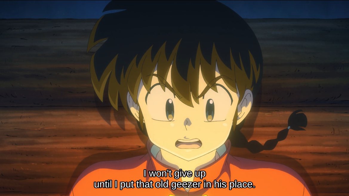 YapapaMirage's tweet image. Akane relieved that Ranma isn’t going to give up! #ranma