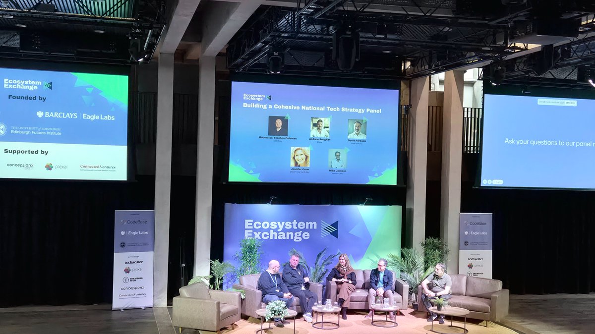 CodeBaseTech's tweet image. Ecosystem Exchange 2025 wrapped after two days of honest, future-focused conversations. From global lessons with Chris Neumann to panels on resilience, inclusion and national strategy, the message was clear: the UK must deliver as well as invent.
#EcosystemExchange20