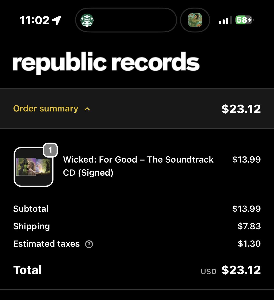 SO UM DID ANYONE ELSE JUST SNAG A SECRET SIGNED WICKED?????🩷💚 #WickedForGood