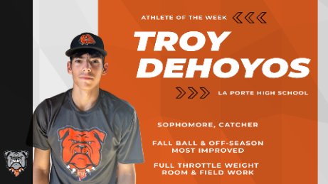 LPISDAthletics's tweet image. Athlete of the Week!
@lpisd @LPISDstrength @LaPorteTXHS @LPHSBaseball 
#LPLegacy
