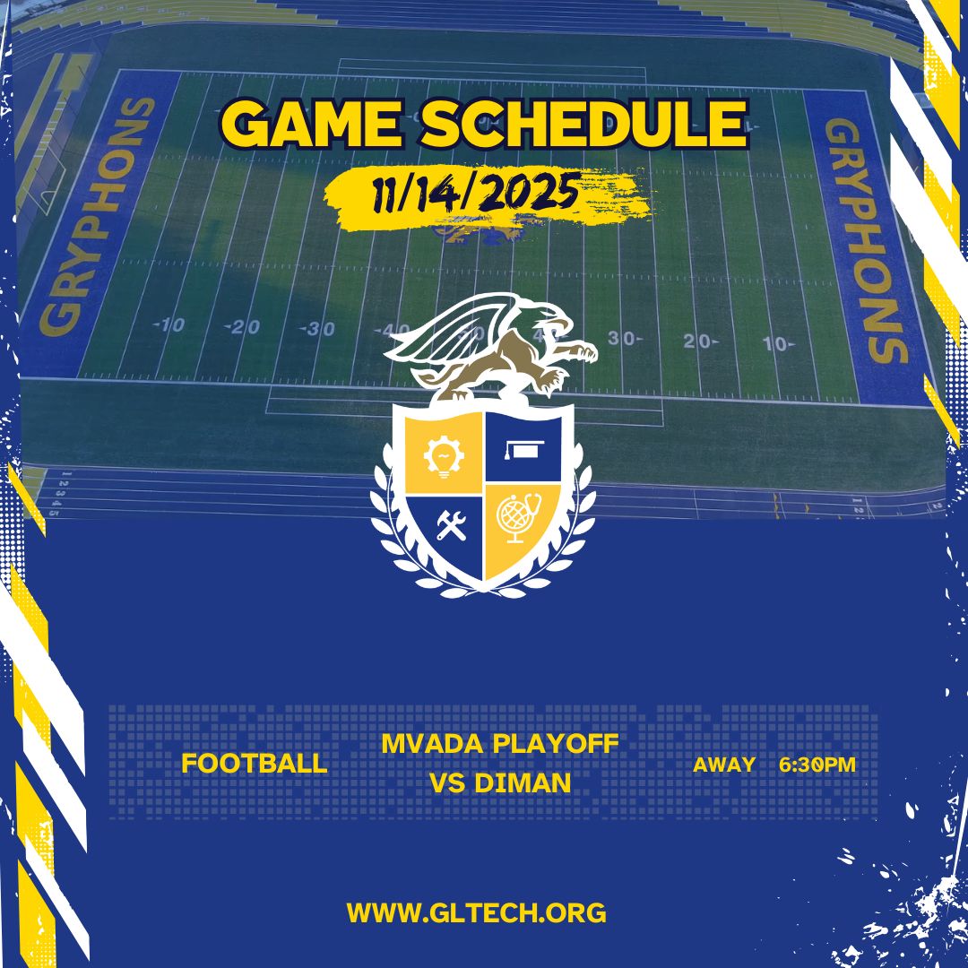 GrLowellTech_HS's tweet image. PLAYOFF TIME! 🏈 

Gryphons football takes on Diman tonight at 6:30 PM (Away) for the MVADA Playoffs. Let&apos;s go GLTHS!

#GLTHS #GLTECH #CTE #GryphonPride #Playoffs #GoGryphons