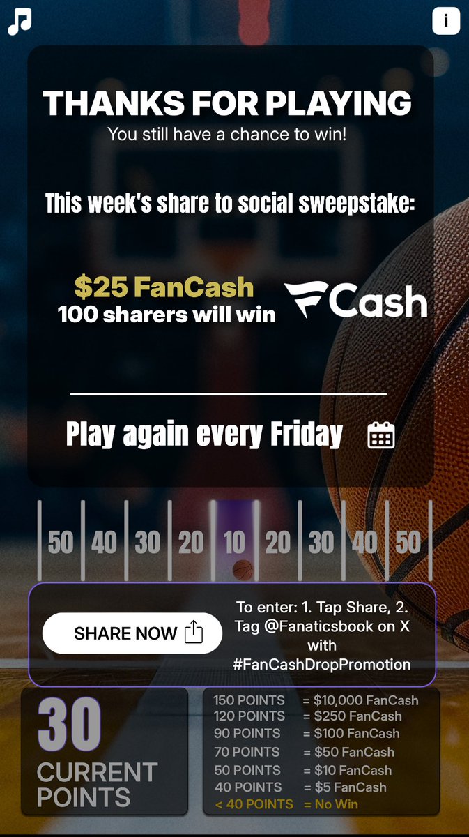 Play the #FanCashDropPromotion today

 fanatics.onelink.me/5kut/p6fykbjo