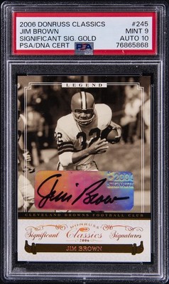 2006 DONRUSS CLASSICS SIGNIFICANT SIGNATURES GOLD JIM BROWN 26/32 PSA 9 AUTO 10 #ad #thehobby cardpromoter.com/2025/11/14/foo…