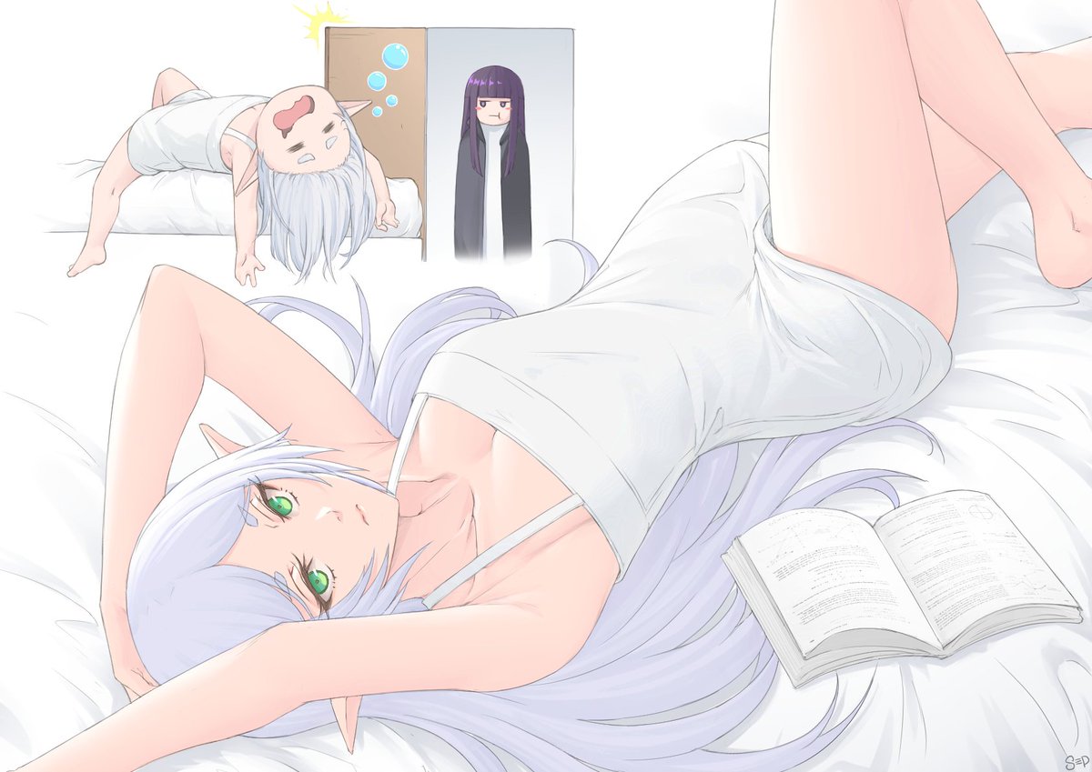 What she actually looks like vs. How she think she looks
#葬送のフリーレン #フリーレン #エルフ 
#FrierenBeyondJourneysEnd  #Frieren #fanart #Commission