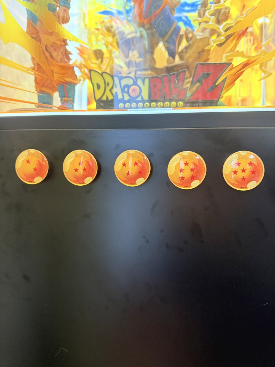 ドラゴンボール ストア限定 ガラスマグネット 全6種 一星球 四星球 六