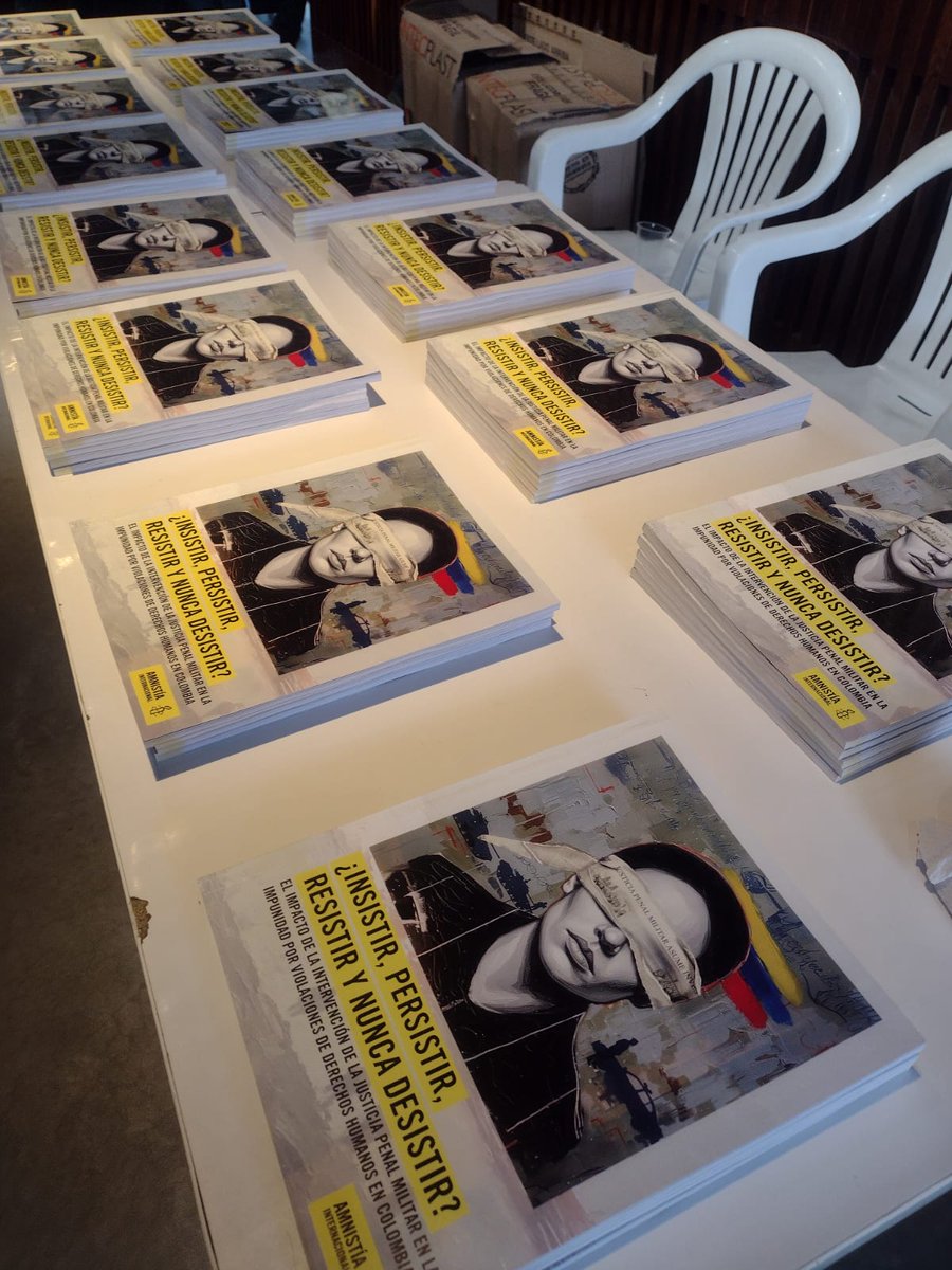 Gracias a <a href="/AmnistiaOnline/">Amnistía Internacional Américas</a> por invitarnos a la presentación de su informe “¿Insistir, persistir, resistir y nunca desistir?” sobre el impacto de la intervención de la justicia penal militar en la impunidad por violaciones de derechos humanos en Colombia.