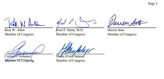 RepAaronBean's tweet image. This week, I joined @RepRutherfordFL in urging U.S. Secretary of Commerce @howardlutnick to approve an Exempted Fishing Permit (EFP) application for the State of Florida. This application would enhance data collection and grant our state the authority to lead the management of…