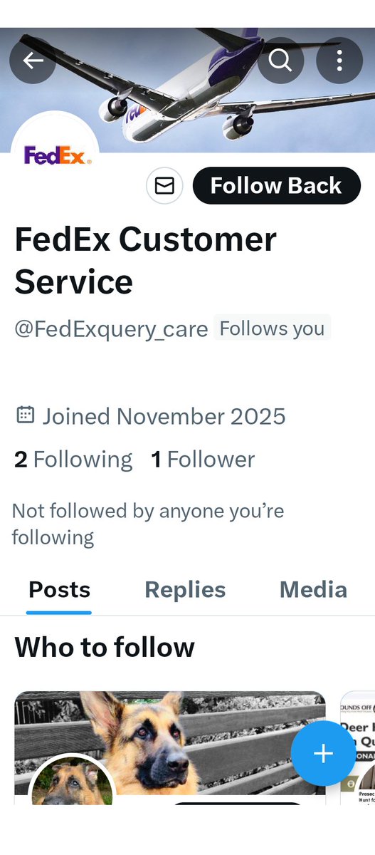 CAFFREY_USA's tweet photo. #USA #USA4USA #FedExHelp
@FedExHelp
@FedEx #FedEx
#mail #package #mailing #WORLDWIDE #INTERNATIONAL
attached screenshot of another #bogus acct.... https://t.co/Le5d6pEn1M