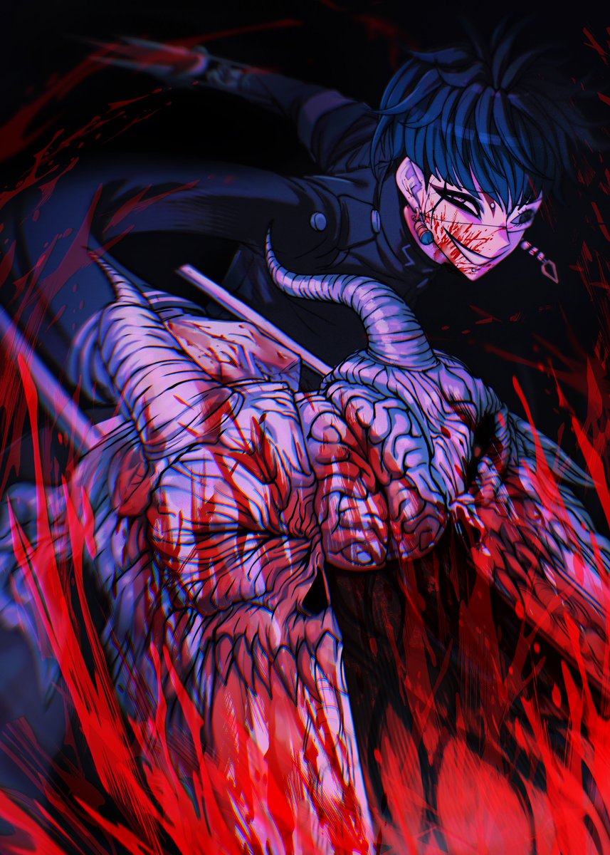 chamuchai_0323's tweet image. 久しぶりに真面目に学生兵器が描きたかったんだけど血で消えてもた