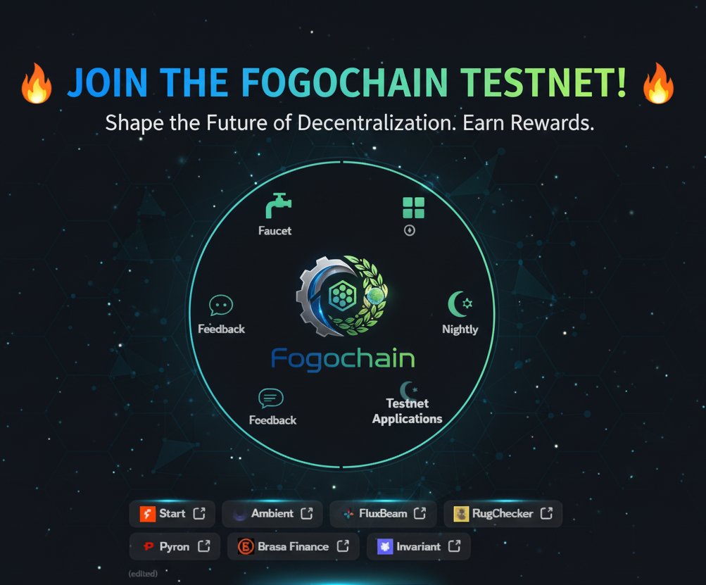 Zabit0711's tweet image. DON'T MISS OUT! Fogochain Testnet is calling you! 🔥 Test DApps from Fogolend to Brasa Finance. Get test tokens via Faucet &amp;amp; help build the ecosystem. Your chance to impact the future of blockchain! 🔗 fogo.io/start #Fogochain #Crypto #Web3 #Innovation