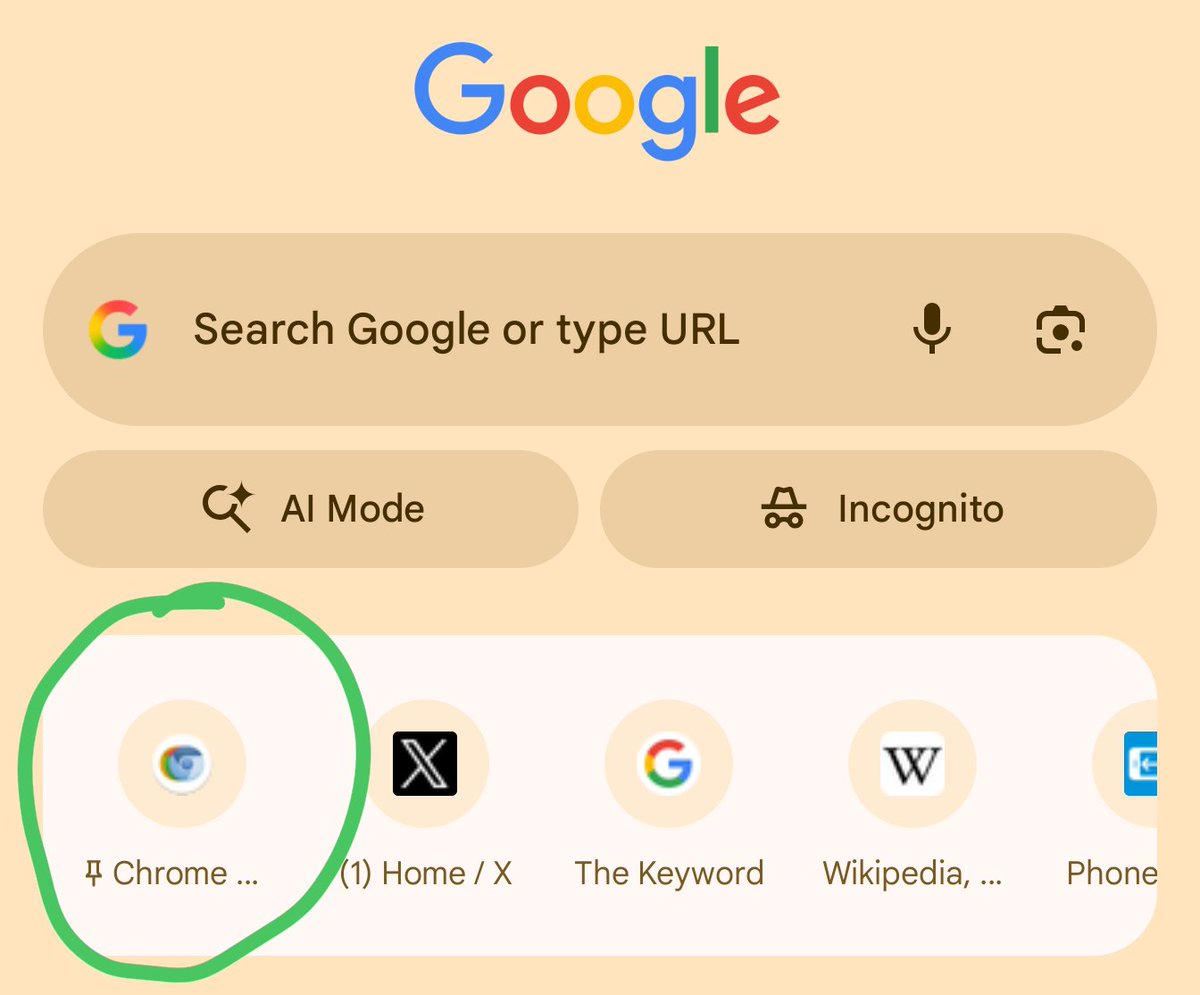 GreenShades9's tweet image. This is available for Chrome for mobile with this flag, I have it enabled on my #GooglePixel and #PixelTablet to know when a new version of Chrome drops: 

chrome://flags/#most-visited-tiles-customization