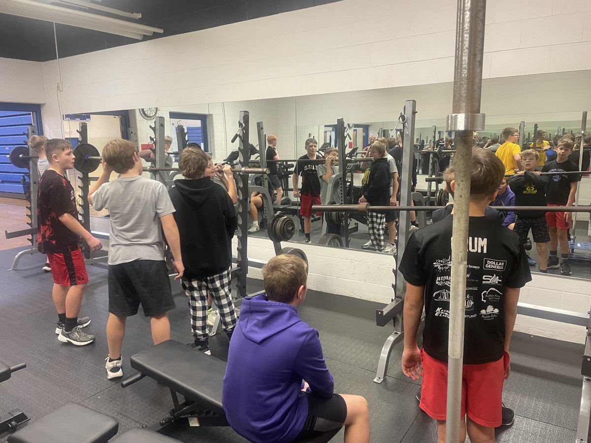 CS_Panthers's tweet image. Here are some pictures of our MS kids putting in the work!
MS lifting runs on Tuesdays and Thursdays in Nora Springs from 6:30–7:30 a.m.
We’re averaging a record 36 students each morning!