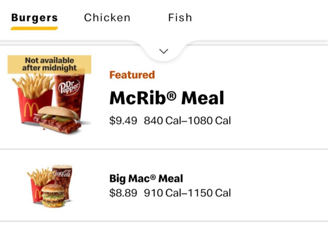 DiscussFilmtwt's tweet image. The @McR1B69 meal is back at McDonalds, but not available after midnight.

This is due to him sleeping.