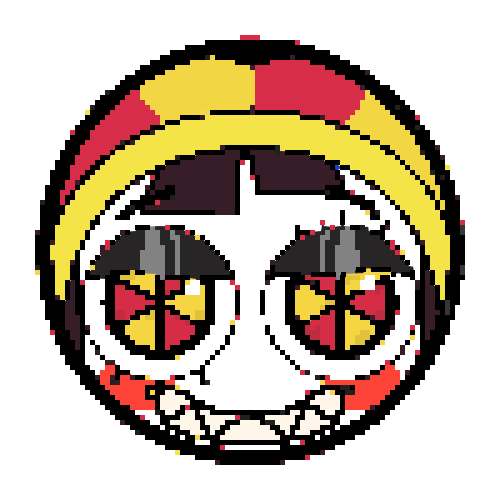 Samica_R's tweet image. SO UMM I DID A THINGY :3 Based off the Glitch racing game, evil pomni icon! Both canon and more fanon eyes! Original in the comment!

#TADC #TheAmazingDigitalCircus #theamazingdigitalcircusfanart