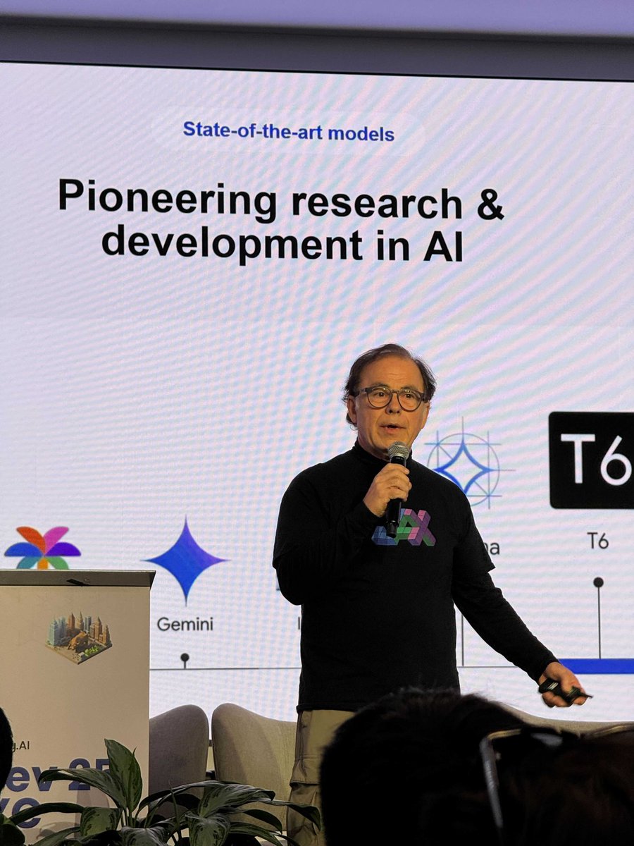 DeepLearningAI's tweet image. At AI Dev 25 x NYC, @robert_crowe, Product Manager at @google, showed how Flax NNX makes JAX far more intuitive for building and training neural networks.

He walked through how JAX can automatically distribute models across hardware, making it easier for developers who are just…