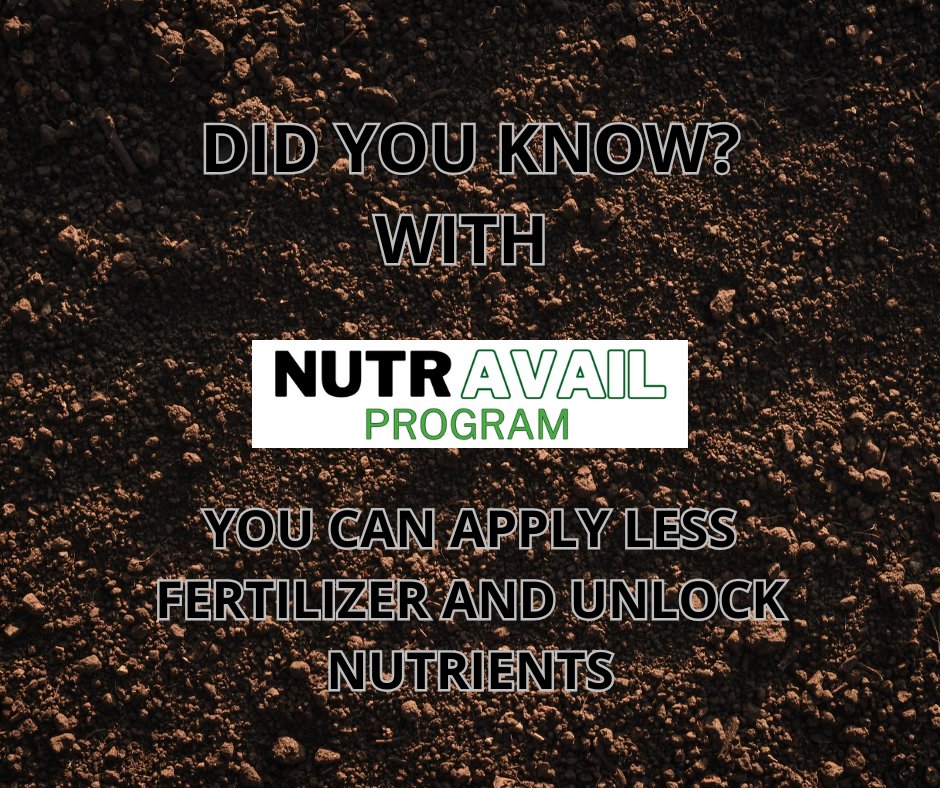 AgPerformanceBC's tweet image. Did you know? Nutrient can get tied up in your soil? NutrAvail helps unlock that potential! 💪

agperformance.com/nutravail 
📞 641-562-2370 
#AgPerformance #PlantHealth #AgPerformance #Farm #Corn #Yield #Growth #Strength
 #NutrAvail #SoilHealth #FunFactFriday