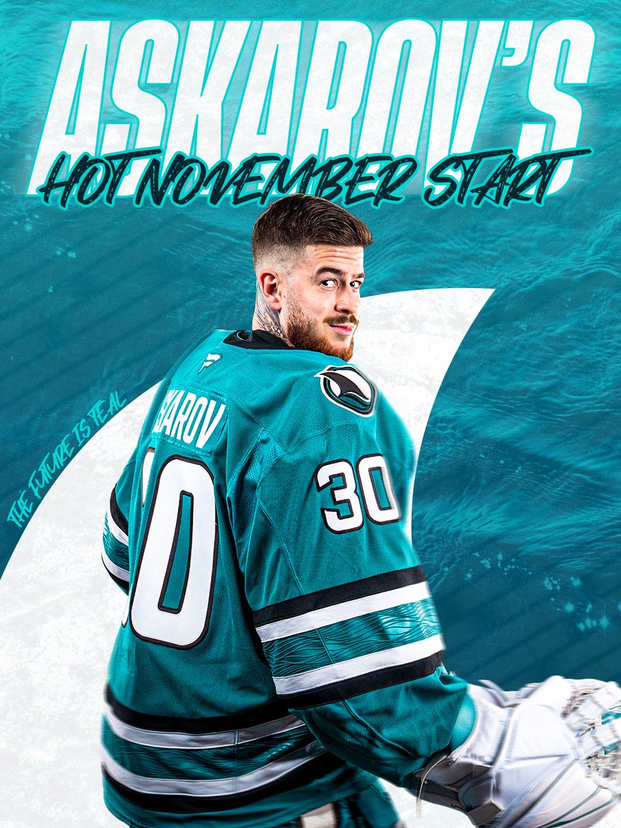 SanJoseSharks's tweet photo. Asky’s been on fire this month. 🔥🧱

#TheFutureIsTeal https://t.co/5R8li78G41