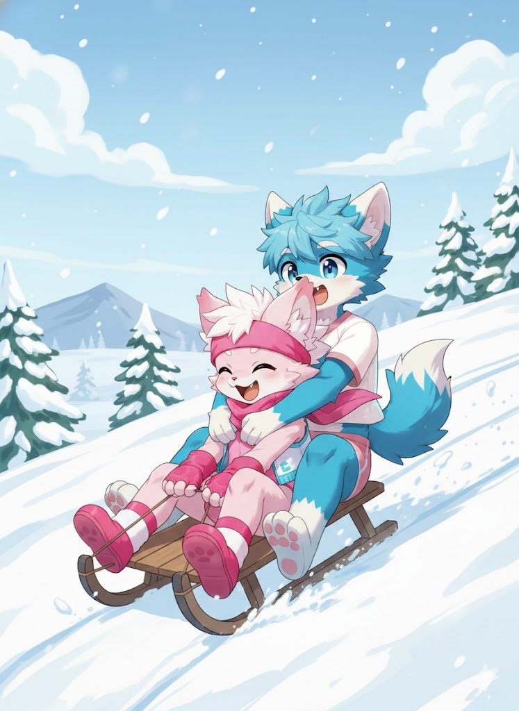 🎄"Sledding, woo-hoo! It's so fast~🛷😆
Leo, hold on tight!❤️"🎄
*
🎄「そり滑り、わーい！速いよ～🛷😆
レオ、しっかりつかまって！❤️」🎄
#Shota #Yaoi #Gay #ショタコン #ショタ #AIart #NathanXLeo

<a href="/leocat0AI/">Ł€Ø VΔŁ€ŇĆƗΔ</a>