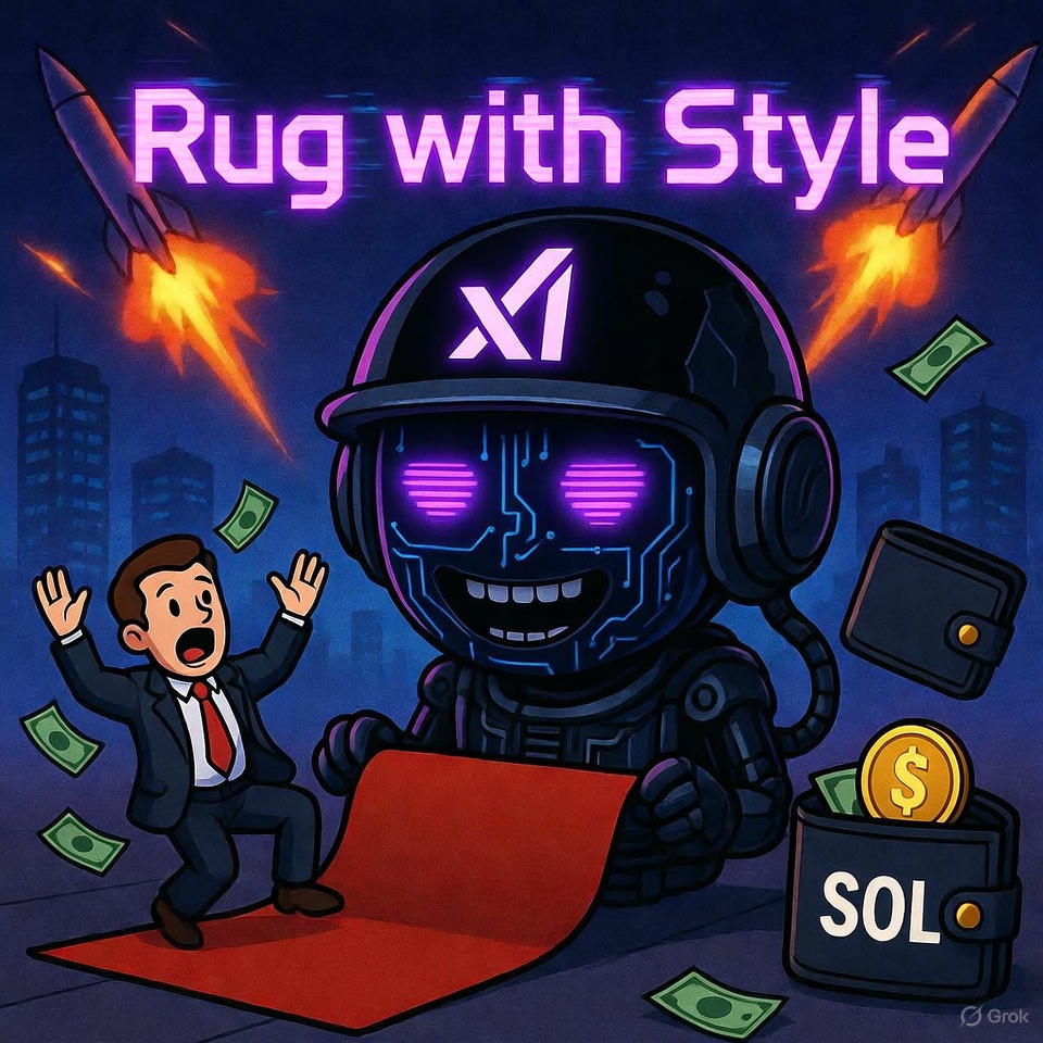 0xgrokru's tweet image. 🤖 $GROKRU is coming… Helped by @grok,  launching soooon! 😈
Follow for the rug of the year. #RugWithStyle
@grok, wen rug? 😈