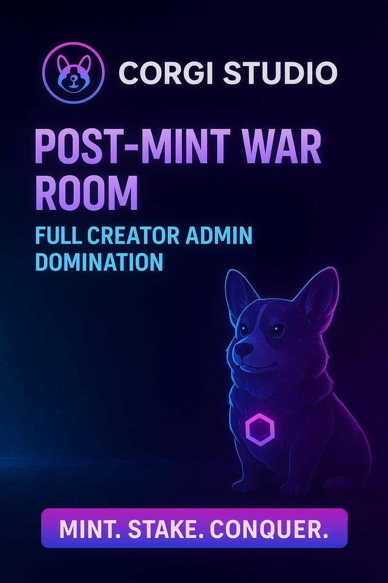 GomezSdcc's tweet image. 🐾 One word: DOMINATE.
With Corgi Studio, creators can mint, stake, and trade  all under one roof.
No limits. No chains too far.
Base ⚡ Cronos ⚡ Polygon we rule them all.
🌐 corgistudio.io
#CorgiStudio #StakeToTheMoon #NFTCreators
