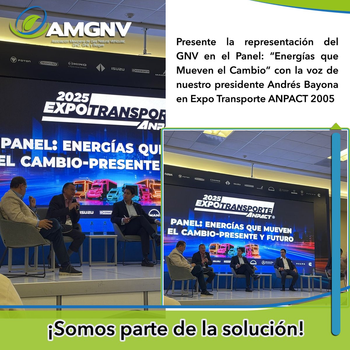 Presente la representación del GNV en el Panel: “Energías que Mueven el Cambio-Presente y Futuro” con la voz de nuestro presidente Andrés Bayona en Expo Transporte ANPACT 2005
Mira tod el Panel en el siguiente link:
youtube.com/live/tG5DtMVz8…
#ExpoTransporteANPACT