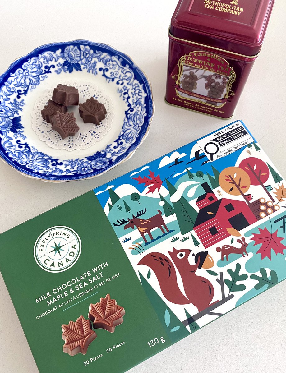 ぬんちゃ トロント土産のアイスワインティーとチョコレートでティータイム