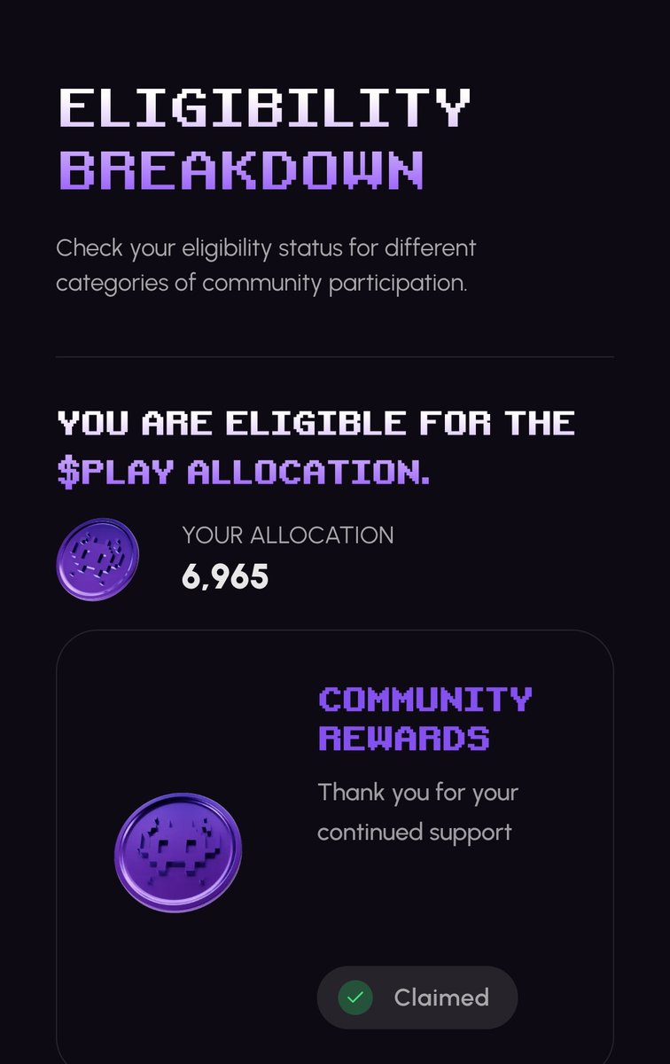 Just claimed my $play allocation. Seemed like a no brainer to stake for the entire 12 months after it crashed right out the gate like it did. Hopefully  <a href="/playsolana/">Play Solana | PSG1</a> keeps grinding and people see the value their missing out on.