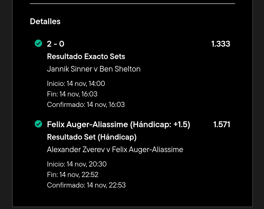 predictorRM's tweet image. ATP Finals 2025 | 14 de noviembre #NittoATPFinals

✅ Sinner lleva 8 victorias seguidas contra Ben Shelton sin ceder un set + 8 victorias seguidas en las ATP Finals sin ceder un set.

✅ Datos de Auger-Aliassime:

- Tenista con más victorias (85) en pista dura indoor desde 2020.…