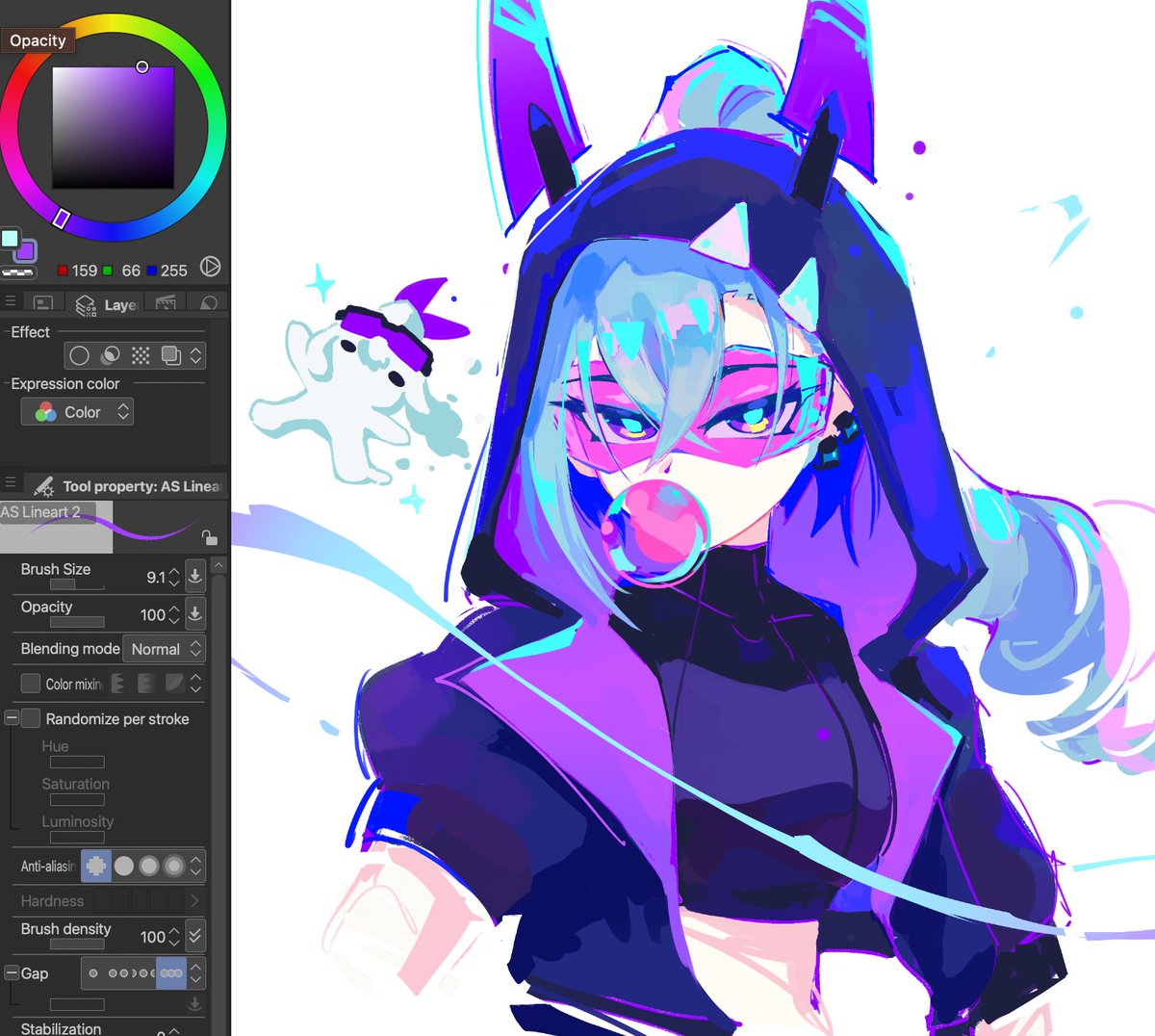 artifisoap's tweet image. Silver Wolf doodle :3

#HonkaiStarRail #HoYoFair #SilverWolf