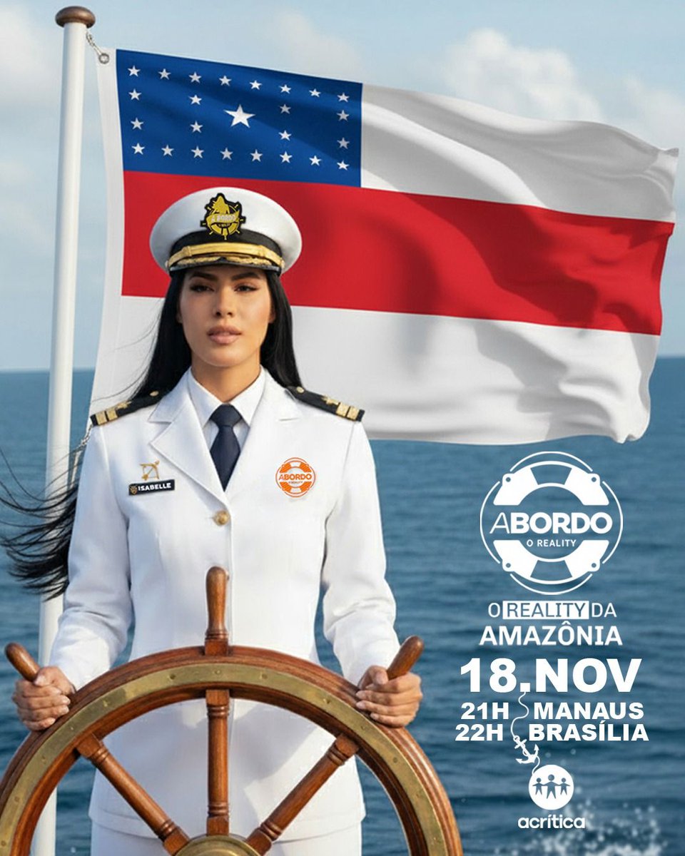 furiateamx's tweet photo. Está chegando a hora de acompanhar uma edição histórica do Reality da Amazônia. Dia 18 de novembro, às 21h (horário de Manaus), na tela da A Crítica. 🛥️
#IsabelleNogueira #ABordo2025 #RealityShow #ACrítica https://t.co/4zR7cyfyUP