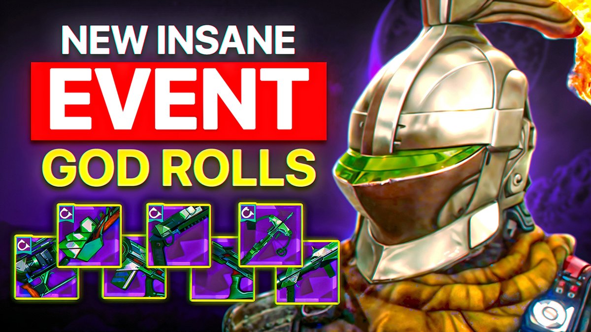 🚨ALL GOD ROLLS FOR DESTINY 2 EVENT 🚨

all the god rolls you need, right in one place! ☺️

RTs appreciated 💜

youtu.be/DDm-mqakc-0