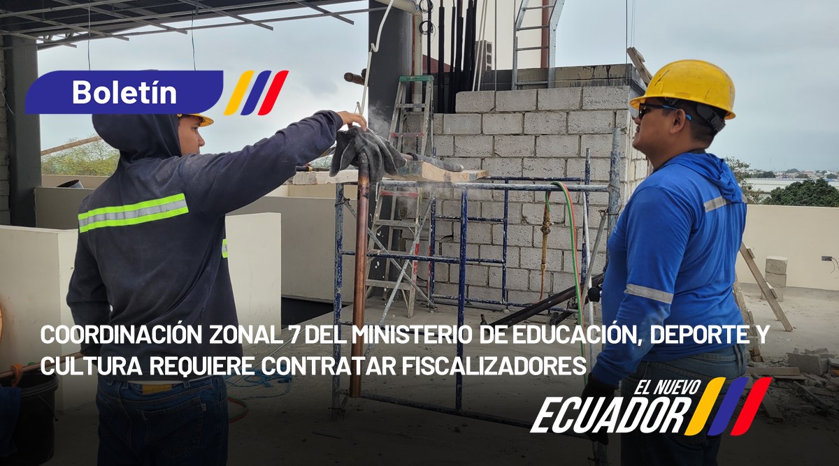 [BOLETÍN] Los perfiles requeridos son los siguientes: Dos fiscalizadores ambientales y tres fiscalizadores civiles y/o arquitectos.

Mayor información ➡️bit.ly/4hYGqRf

#ElNuevoEcuador