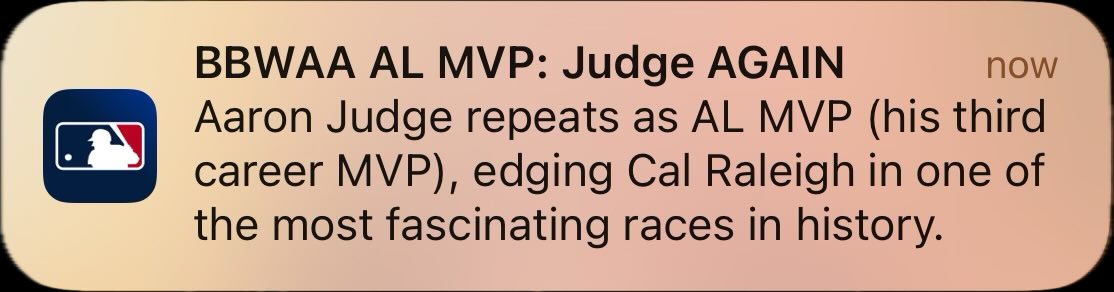I’m sorry Judge did what to Cal Raleigh?