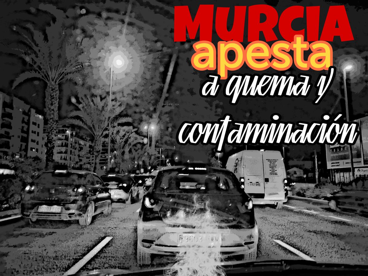 NuestroMarMenor's tweet photo. Murcia APESTA a Quema achumarrada y a tubo de escape.

Me duele en el alma decirlo, publicarlo y, peor, que sea la realidad...pero tonto no soy y la calima no huele.

Me han llevado de Norte a Sur y el olor es insoportable.
Enfermaremos más pronto que tarde por tragar y "tragar". https://t.co/TYS3w6J7fR