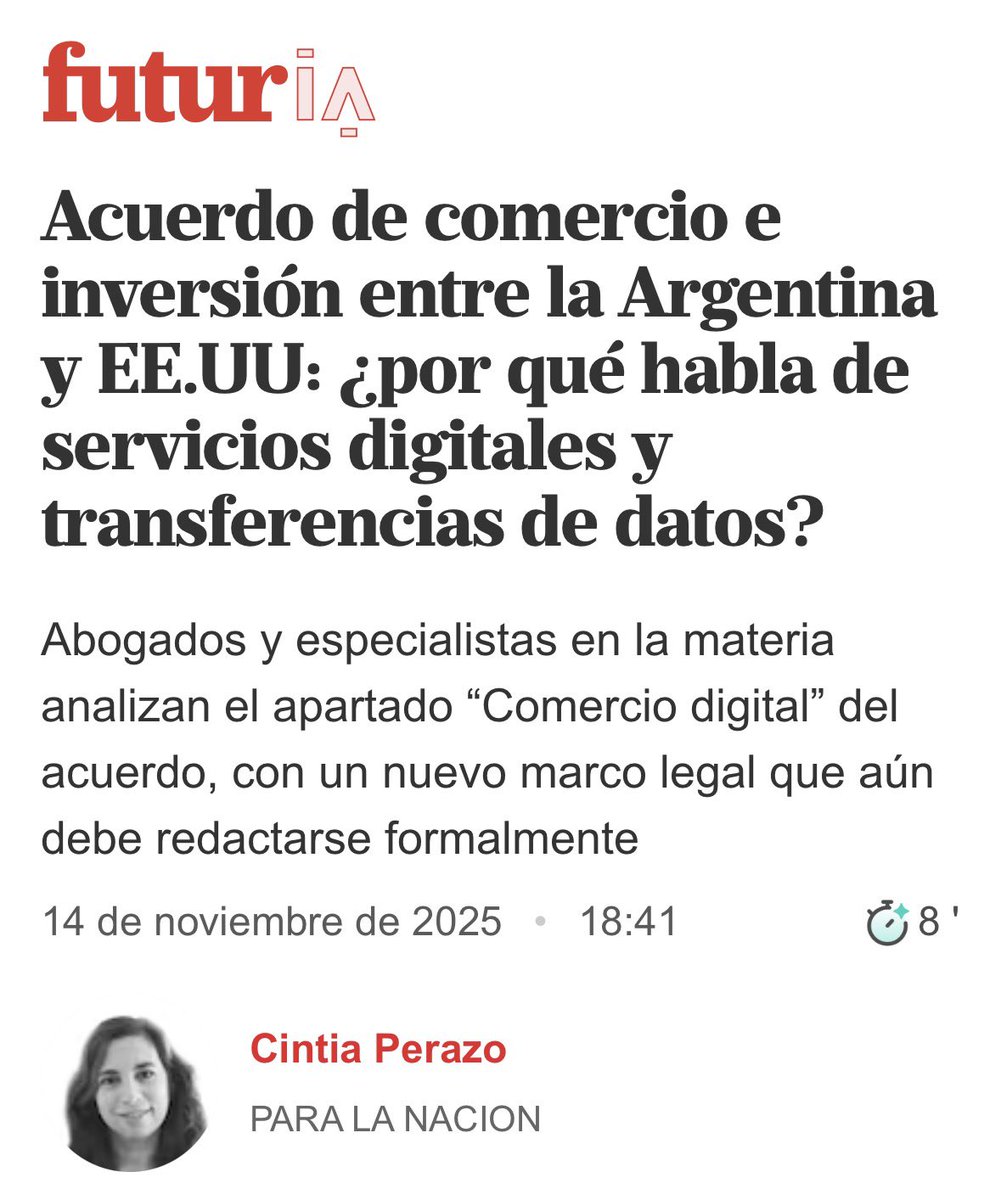 Hoy tuve el gusto de opinar en esta nota de <a href="/cinperazo/">Cintia Perazo</a> para <a href="/LANACION/">LA NACION</a> 

Link en respuesta