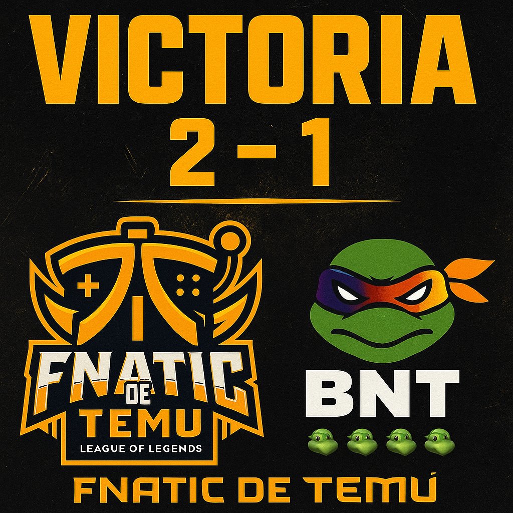 🏆 VICTORIA 2-1 <a href="/SolariCup/">Solari eSports</a> 

Gran serie del equipo, mostrando disciplina, solidez y mentalidad competitiva.
Seguimos avanzando con paso firme.
精益求精 – Striving for perfection. 🧠🔥
#FNTDETEMU #Esports #LoL