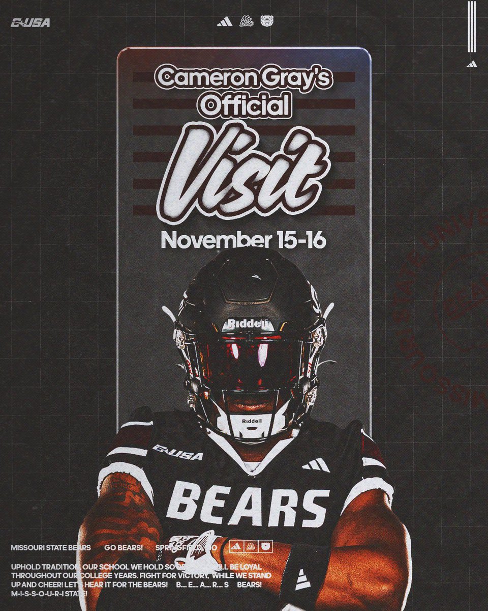 CamGray90x's tweet photo. I will be in Springfield  @MoStateFootball for an OV this weekend! #OuthitTheHustle @CoachLDScott @_CoachDowning 

@ahscoltfootball @pnelly73 @CoachsacksDent @feedthesharks40 https://t.co/ERD2R7DA7y