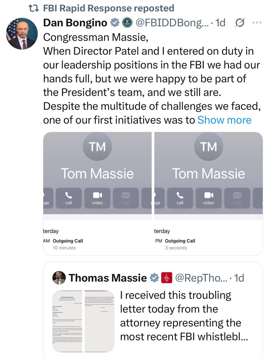 LegendaryEnergy's tweet image. The FBI made a “Rapid Response” X account and the first two people it posted about were Thomas Massie &amp;amp; Tucker Carlson.

Is this the FBI’s top priority: To counter Carlson &amp;amp; Massie?
