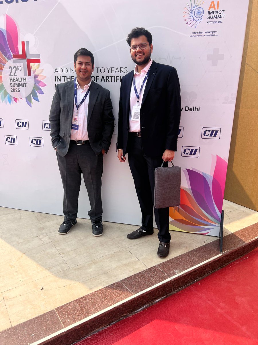 actuvi's tweet image. Our India team attended the @FollowCII 22nd Health Summit on November 11th in New Delhi. The theme was &quot;Adding Life to Years in the Age of Artificial Intelligence,&quot; with discussions on how AI can scale healthcare delivery and preventative care across India&apos;s population.

We met…