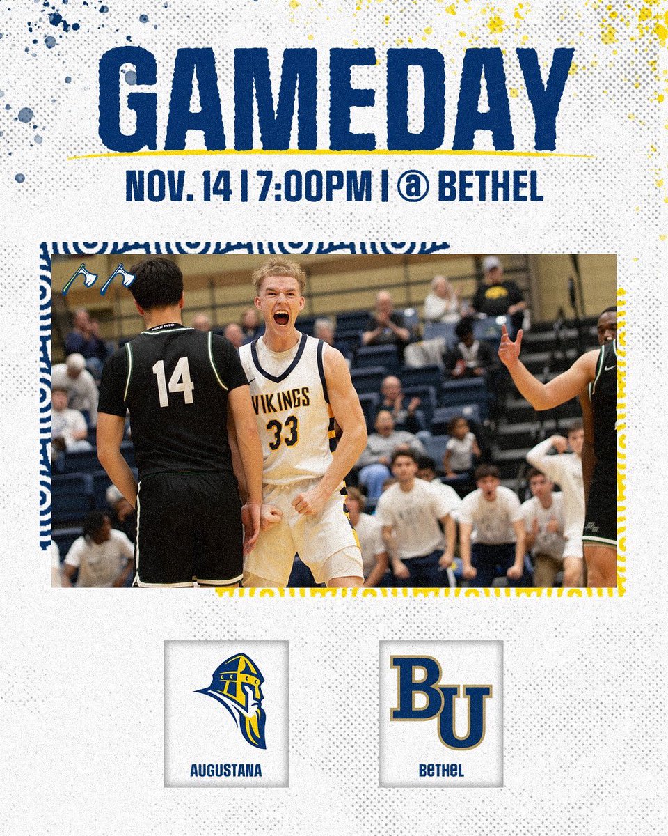 First road test of the season!

🆚Bethel Royals
📍St. Paul, Minn.
⏰7 p.m.
📊athletics.bethel.edu/sidearmstats/m…
🎥miacsportsnetwork.com/bethelmn/