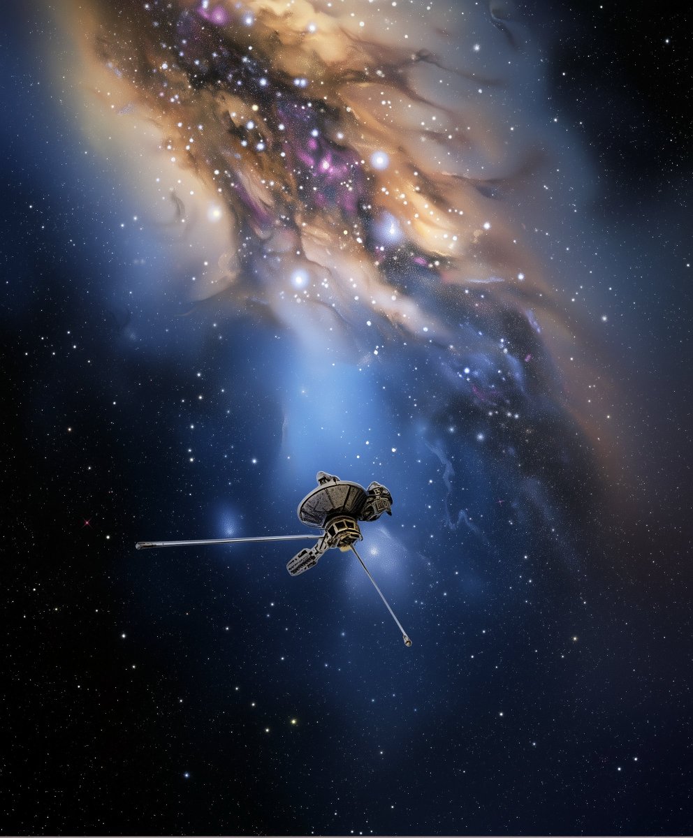 MAstronomers's tweet image. 🚨 Voyager 1 will be one light-day from Earth on Nov. 13, 2026. A signal from the probe—traveling at light speed (≈300,000 km/s)—will take about 24 hours to reach us as it continues its trek through interstellar space.