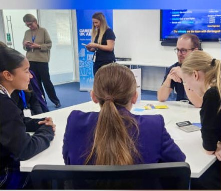 ‘Girls in Aviation’ hosted by <a href="/BoeingUK/">Boeing UK</a> This lucky bunch got to learn about roles within aviation; from cabin crew &amp; pilot, to engineering, marketing, &amp; sales. Taking off in a 737 simulator was amazing!. Thank you so much for the opportunity! 🙏✈️💜 #OrielCareers #GirlsInSTEM